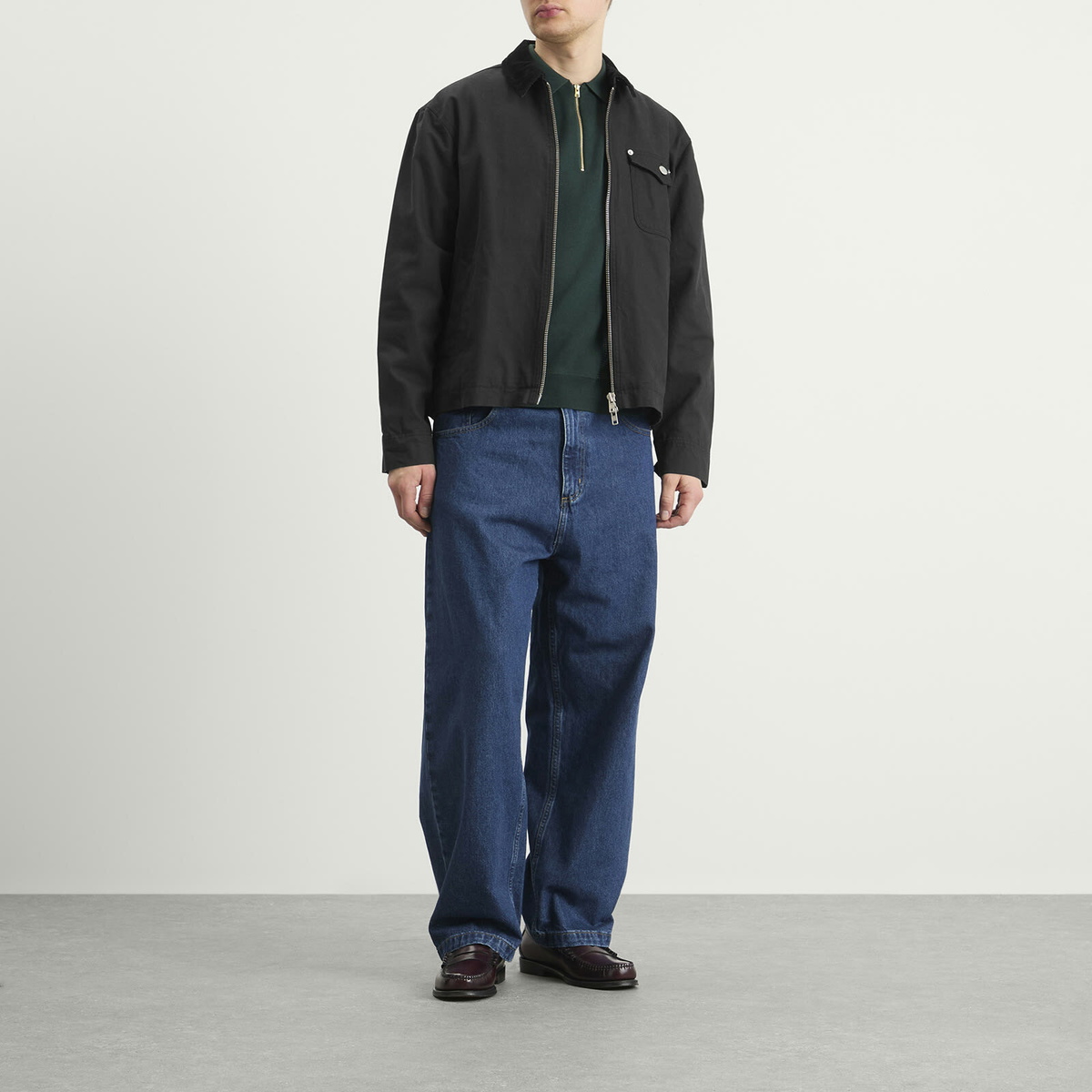 Fred Perry Men's Panel Knitted Polo Shirt in Grassroots