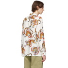 Wacko Maria White and Multicolor Tim Lehi Edition Hawaiian Shirt