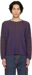 Eckhaus Latta Navy & Khaki Keyboard Sweater