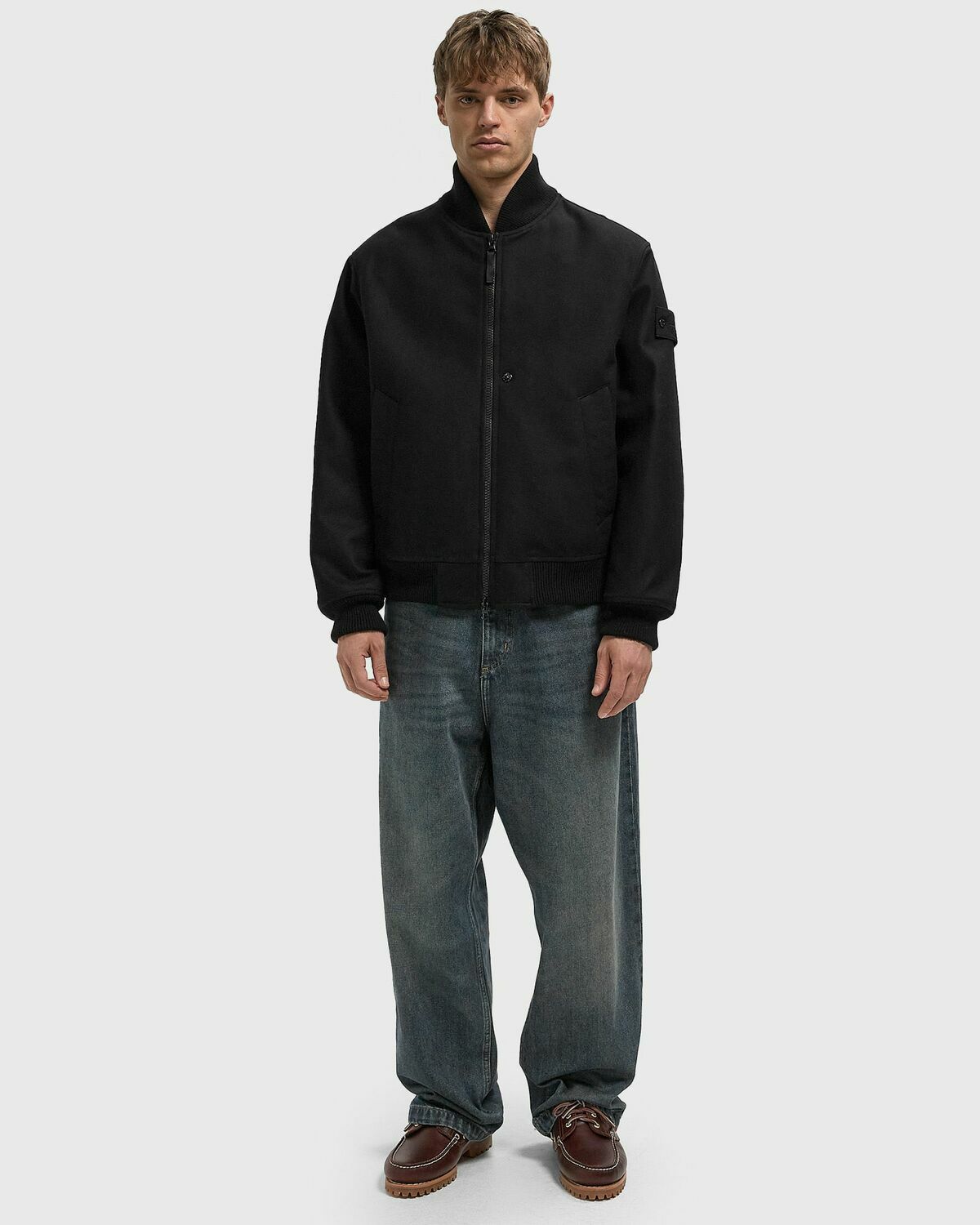 Stone Island GHOST BOMBER Black Mens Bomber Jacket