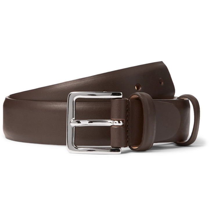 Photo: Mr P. - 3cm Leather Belt - Brown