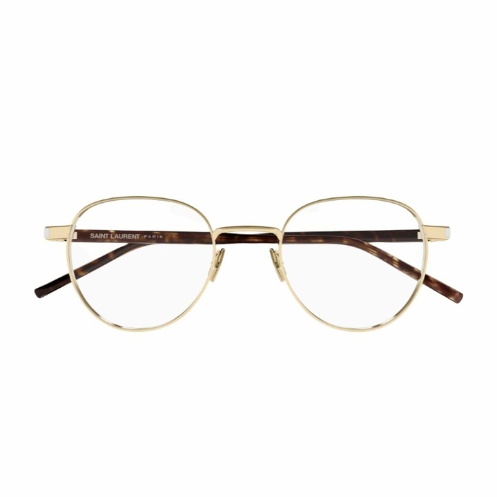 Photo: Saint Laurent Eyewear Saint Laurent Sl 781 Linea Corner Angle 002 Gold Crystal Havana Glasses