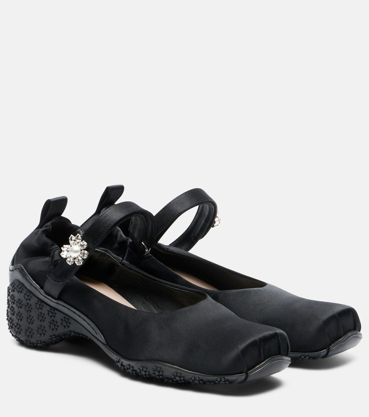 Simone Rocha Ballet Runner embellished ballet flats
