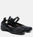 Simone Rocha Ballet Runner embellished ballet flats