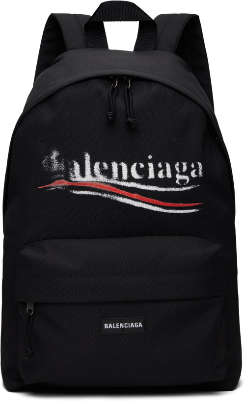 Photo: Balenciaga Black Explorer Backpack