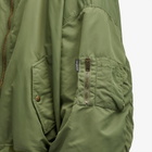 Balenciaga Men's Oversized Bomber Jacket in Khaki