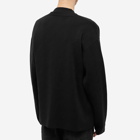 Balenciaga Men's Tonal All Over Logo Cardigan in Black/Black