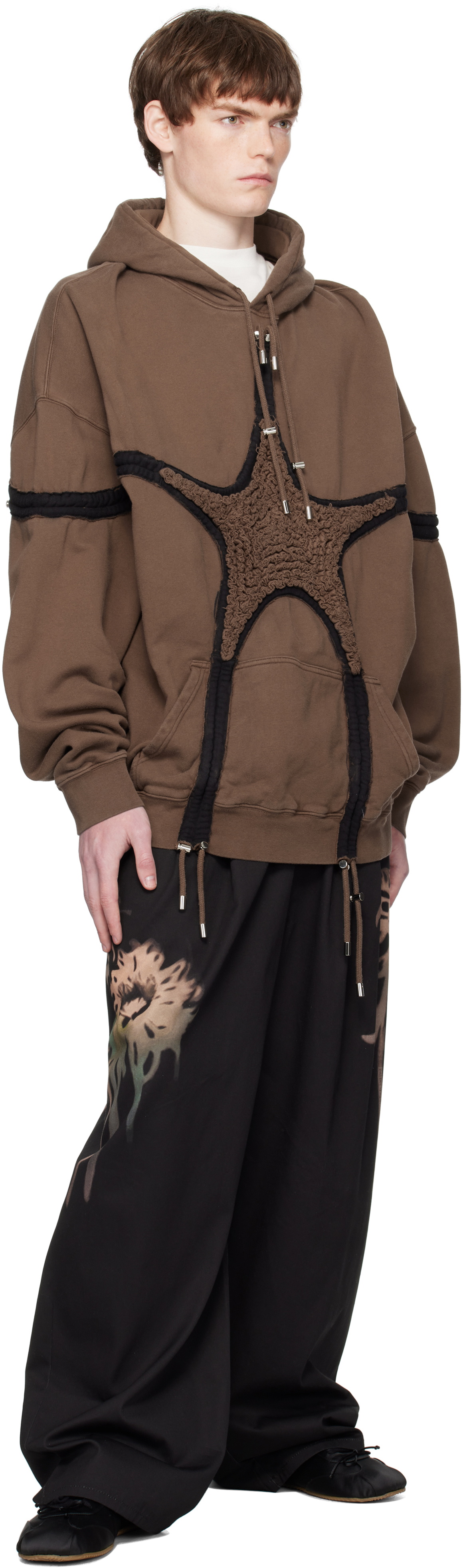 Collina Strada Brown Soft Star Hoodie