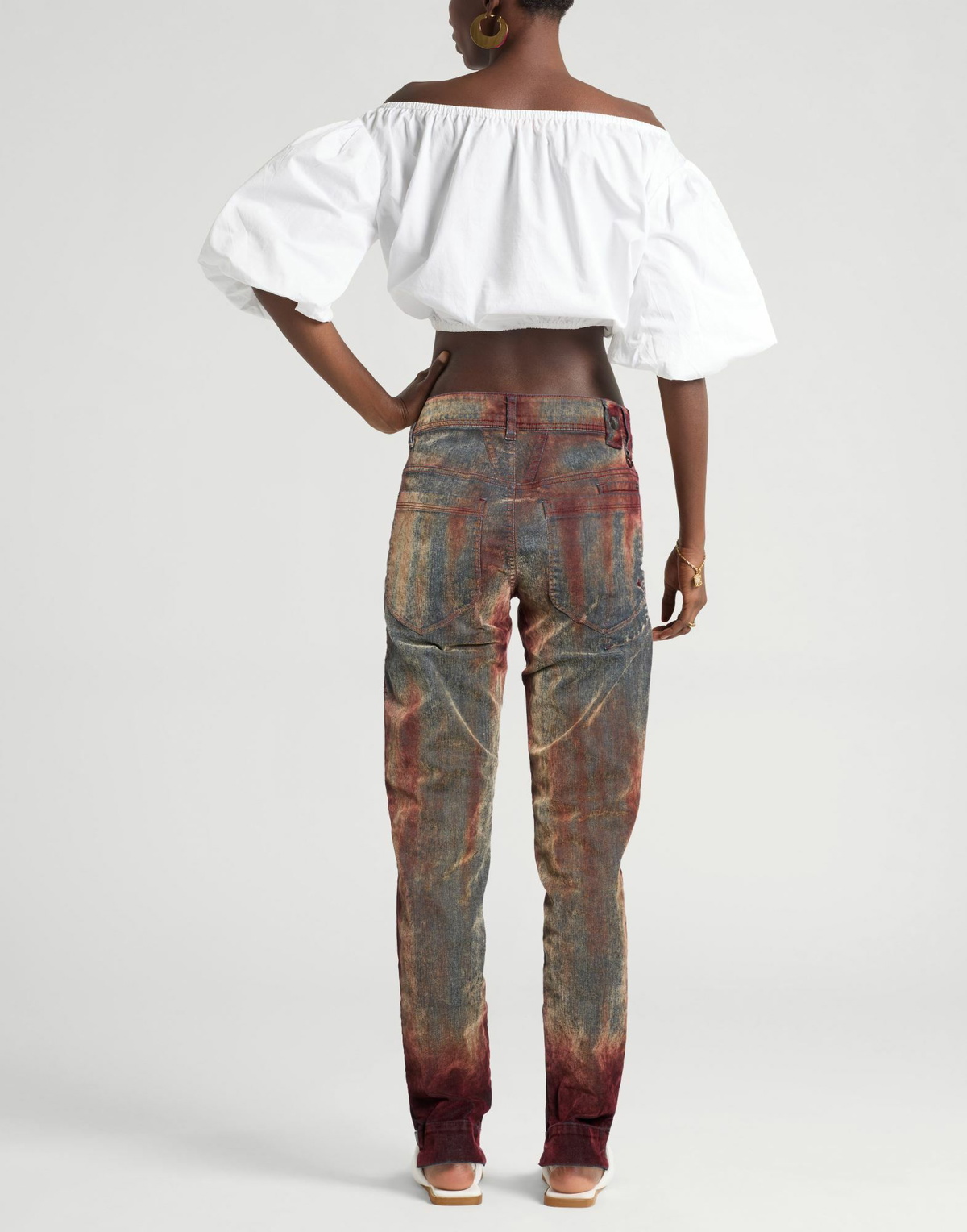 High Use Womens Jeans Brick