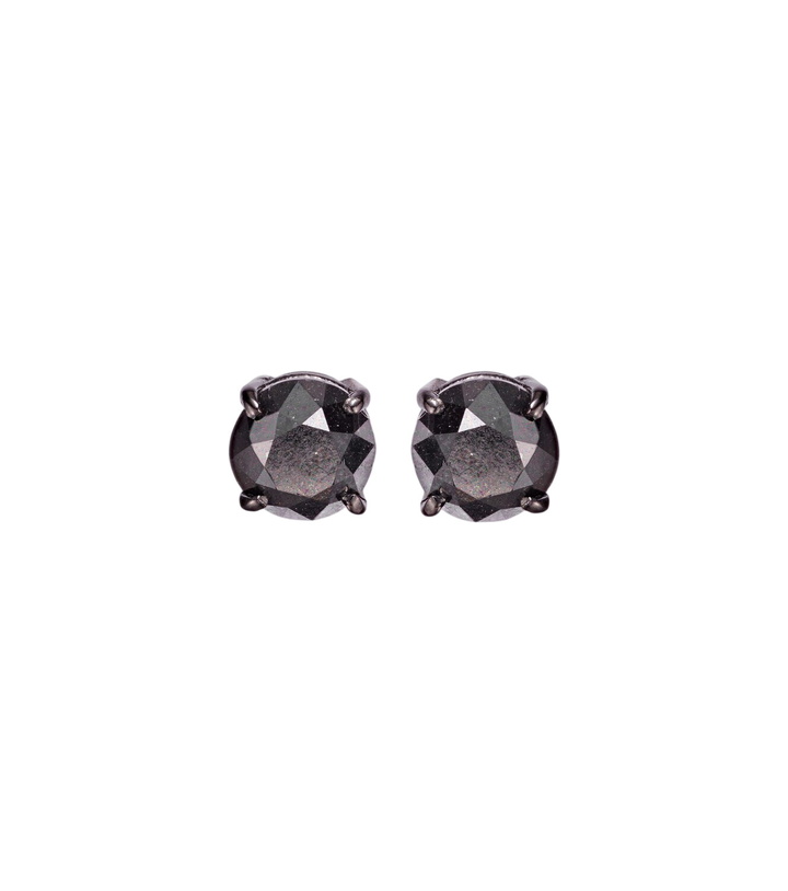 Photo: Shay Jewelry 18kt black gold earrings with black diamonds