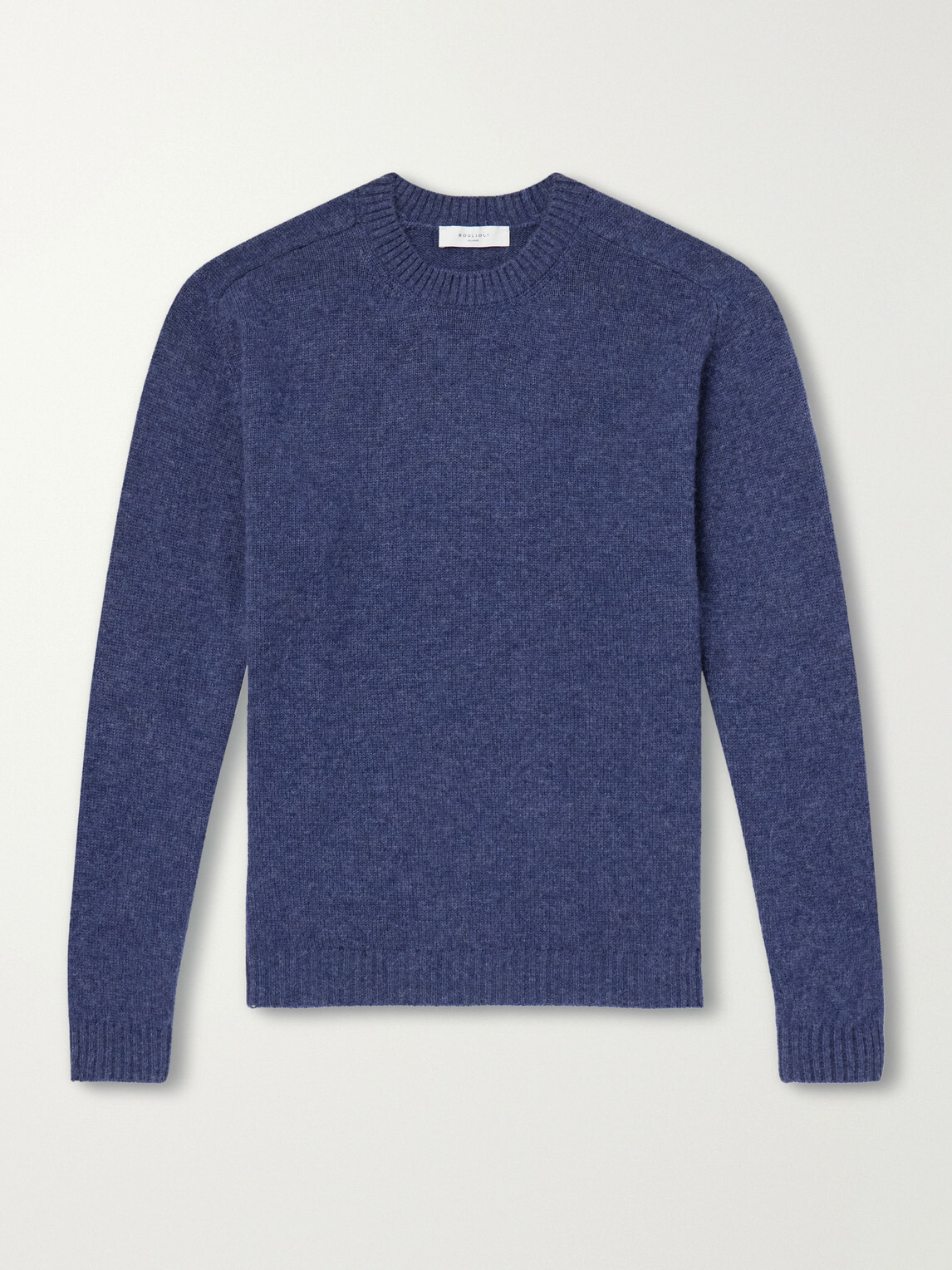 Boglioli - Wool and Cashmere-Blend Sweater - Blue