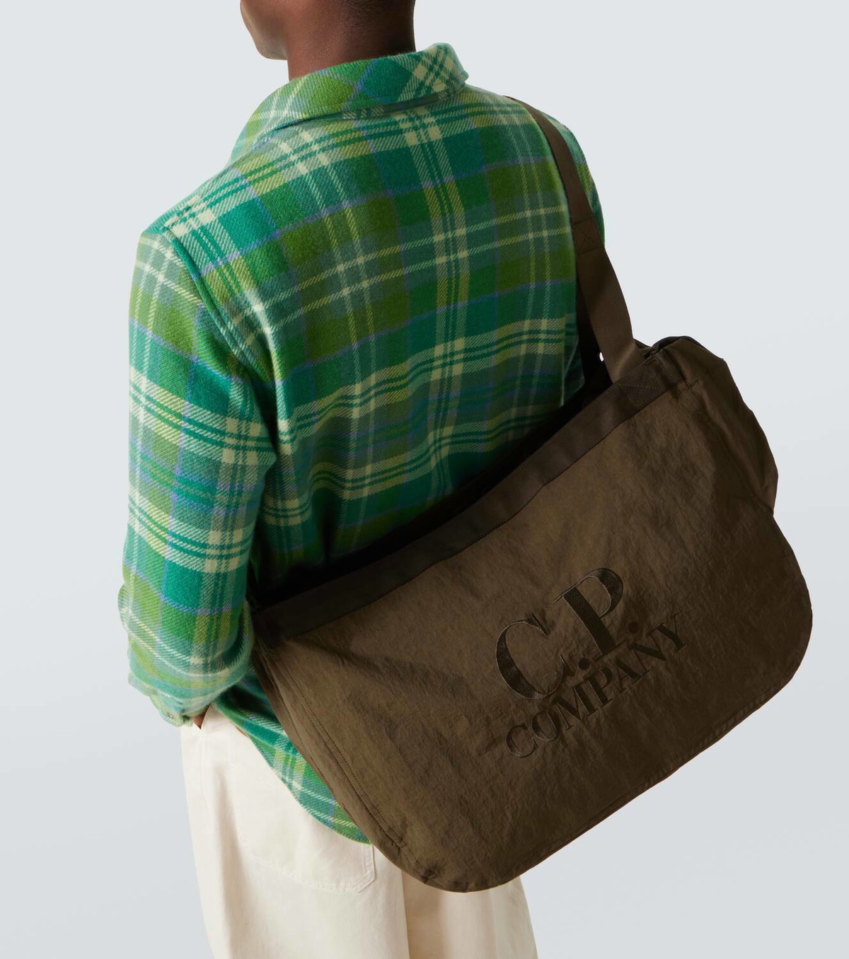 CP COMPANY|SHOULDER BAGS (Plain Paper Touch Zipped Bag C.P. Company Plain Paper Touch shoulder bag C.P. Company