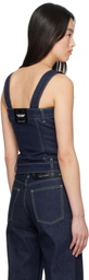 Off-White Blue Corset Denim Tank Top