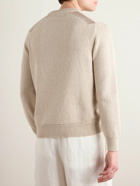 Zegna - Organic Cotton and Silk-Blend Sweater - Neutrals