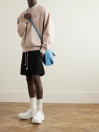 Acne Studios - Forge Straight-Leg Cotton-Jersey Drawstring Shorts - Black