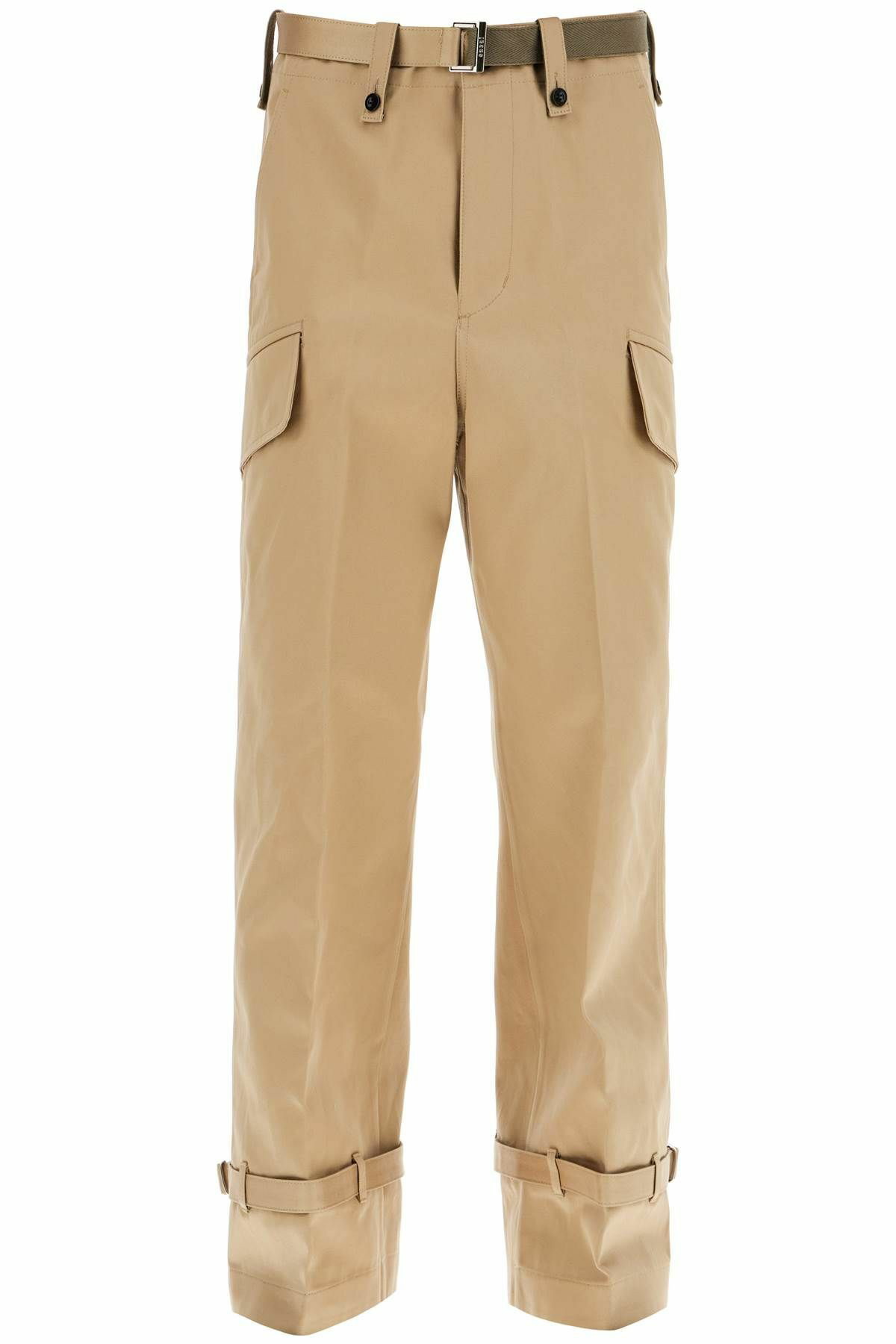 SACAI cotton chino pants for Beige Sacai