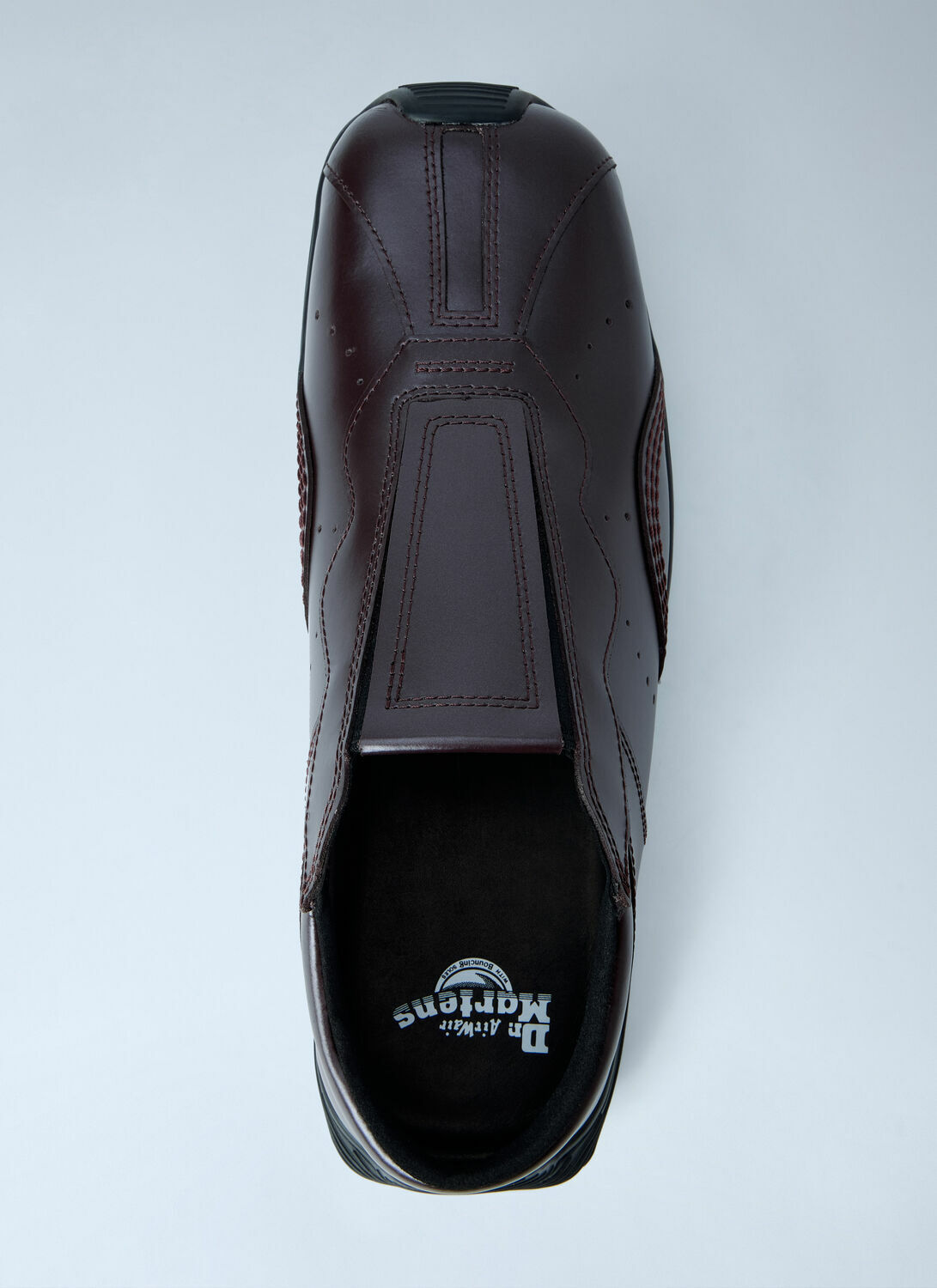 Dr. Martens Aurix Oxblood Satin Finish Leather Slip Ons