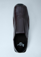 Dr. Martens Aurix Oxblood Satin Finish Leather Slip Ons