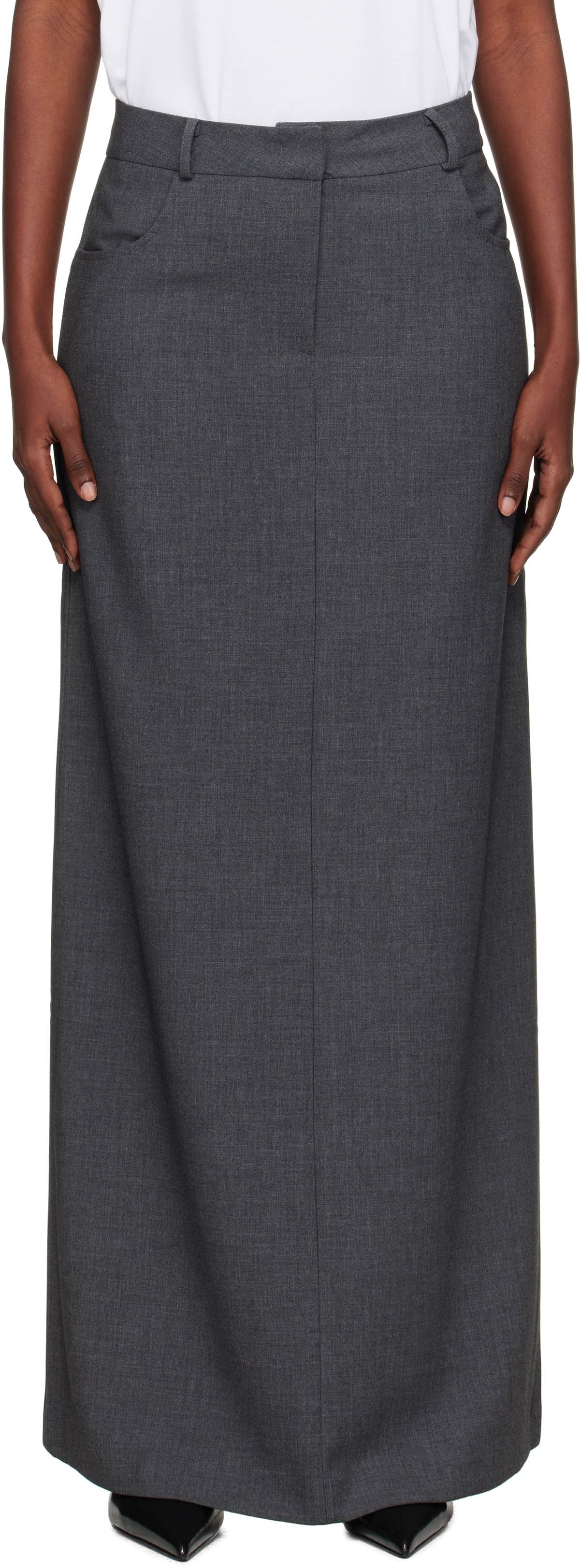 【関税込み】The Frankie Shop ブラック Malvo マキシスカート Malvo Long Pencil Skirt - Black – The Frankie Shop