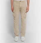 Incotex - Slim-Fit Cotton and Linen-Blend Cargo Trousers - Men - Beige