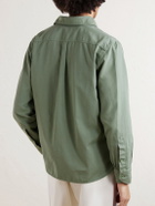 TOM FORD - Cotton and Silk-Blend Shirt - Green
