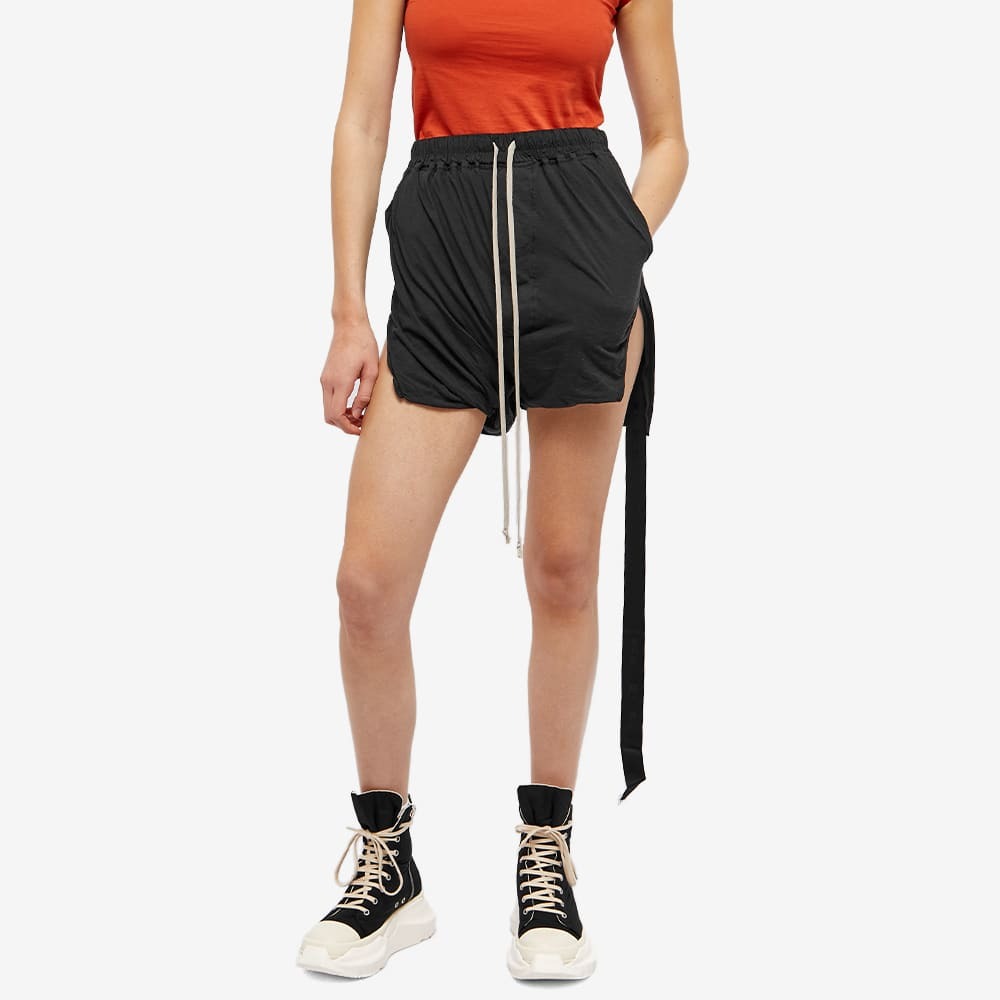 Rick Owens DRKSHDW Women's Phleg Double Boxer Short in Black