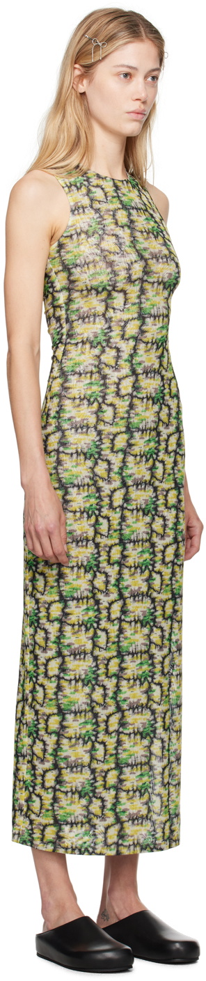 Eckhaus Latta Green Duet Maxi Dress