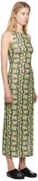 Eckhaus Latta Green Duet Maxi Dress