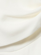 SELF-PORTRAIT Off-the-shoulder Bow Crepe Mini Dress