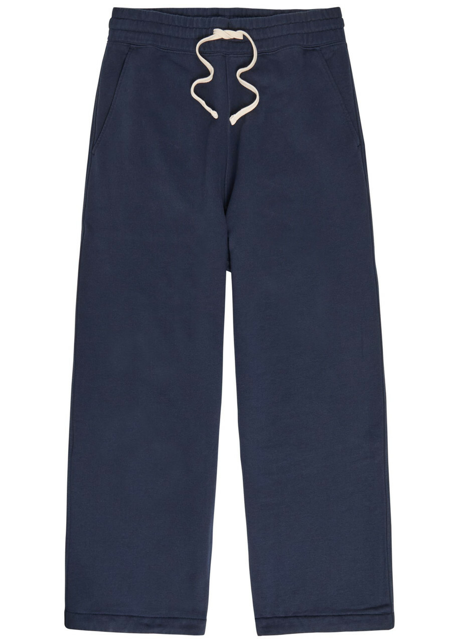 Picante Everyday Wide-leg Cotton Sweatpants Navy