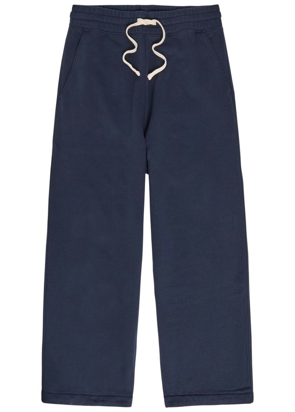 Photo: Picante Everyday Wide-leg Cotton Sweatpants Navy