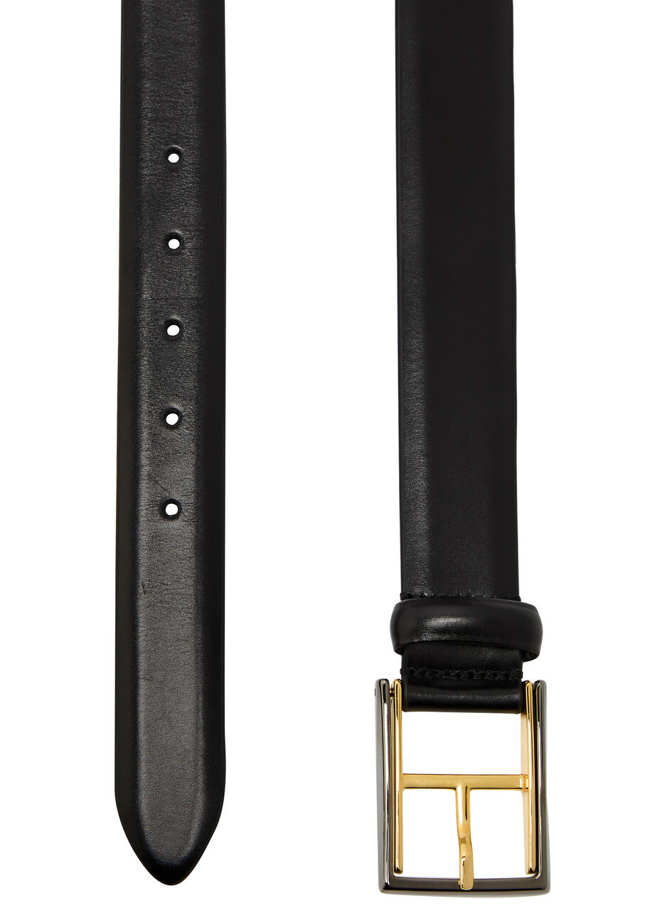 Andersons Belts Glossed Leather Belt Black