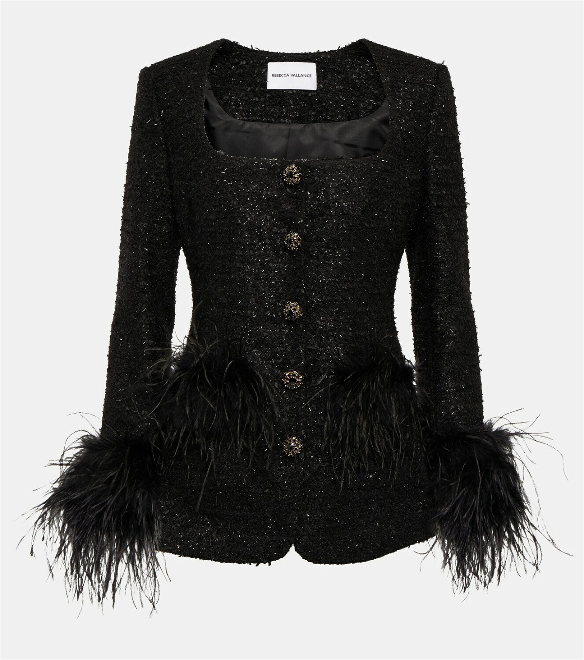 Rebecca Vallance - Raine Crystal-embellished Knitted Jacket - Black - Small - Net A Porter