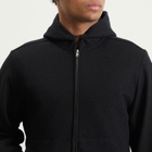 Lady White Co. Men's Wool Zip Hoodie in Black