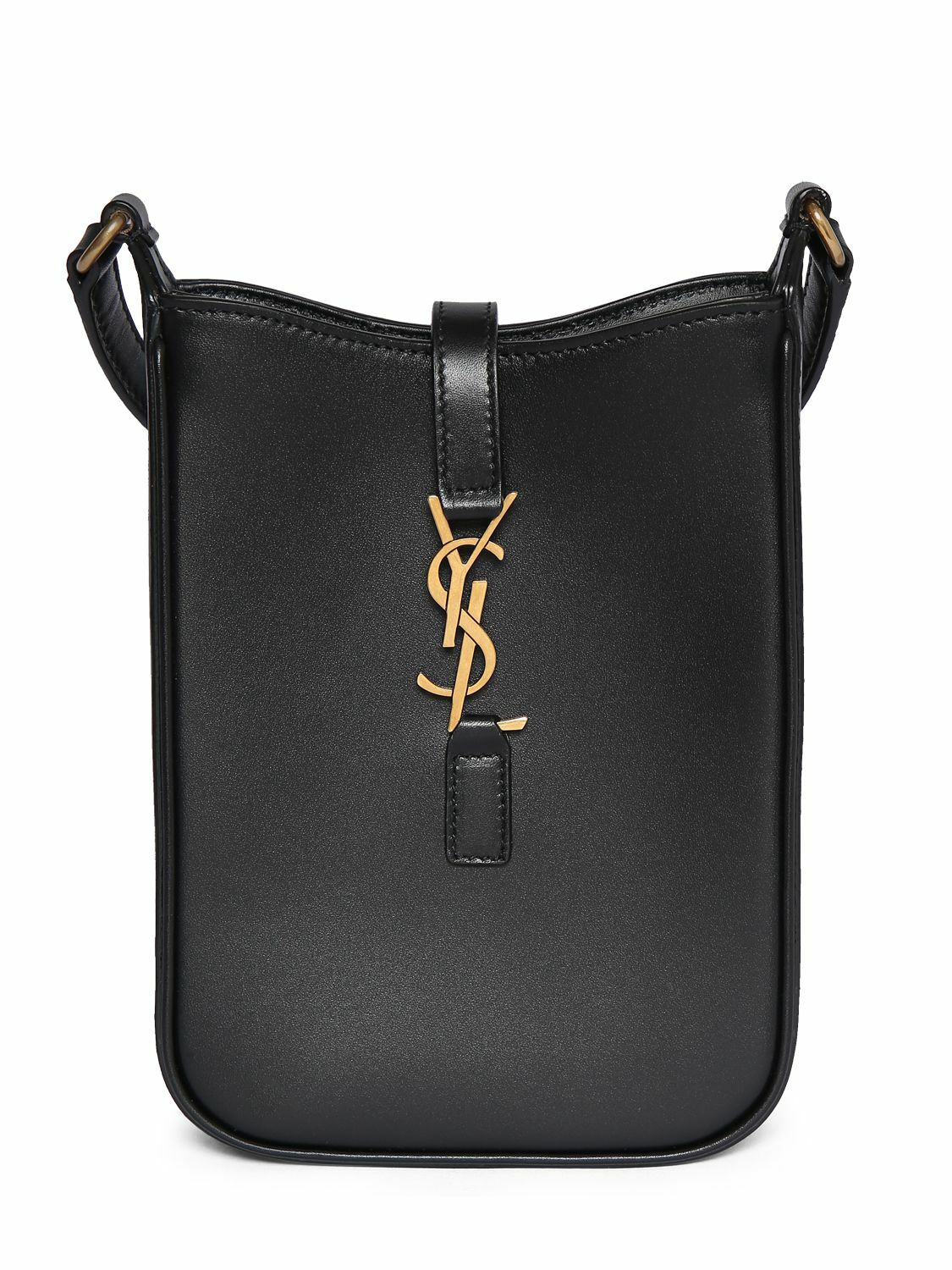 SAINT LAURENT - Mini Le 5 À 7 Leather Shoulder Bag