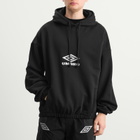 Umbro by Slam Jam Men's OG Logo Mask Hoodie in Washed Black