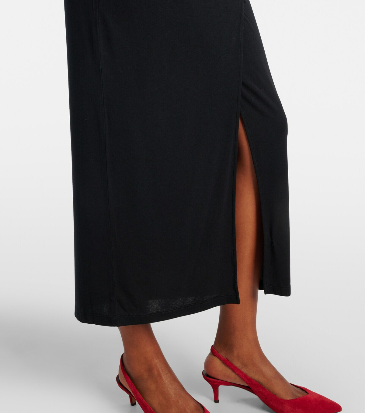Marant Etoile Jelina gathered jersey maxi dress