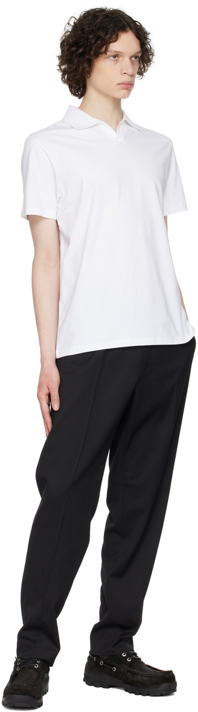Filippa K White Spread Collar Polo