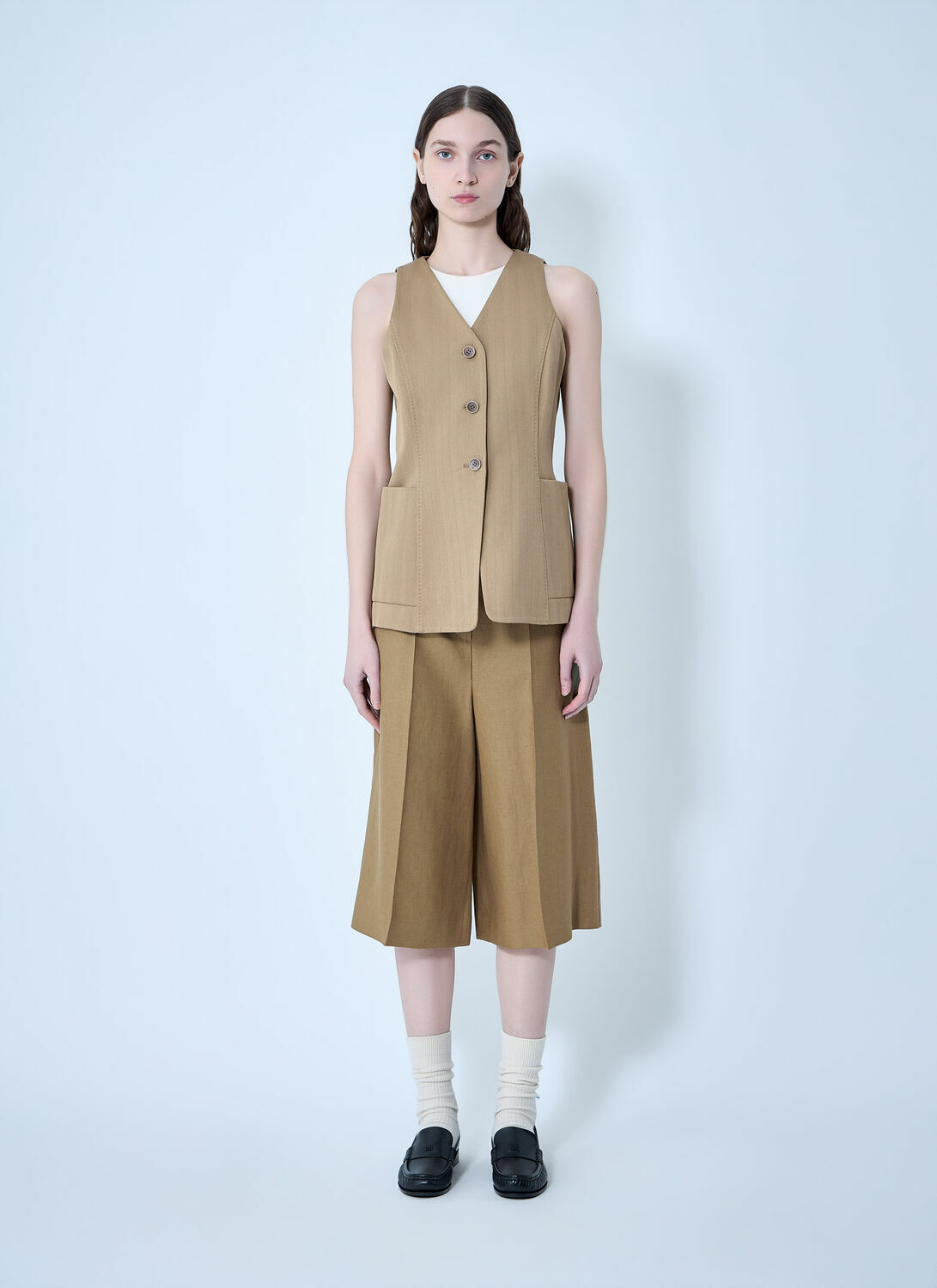 Max Mara Linen Bermuda Shorts