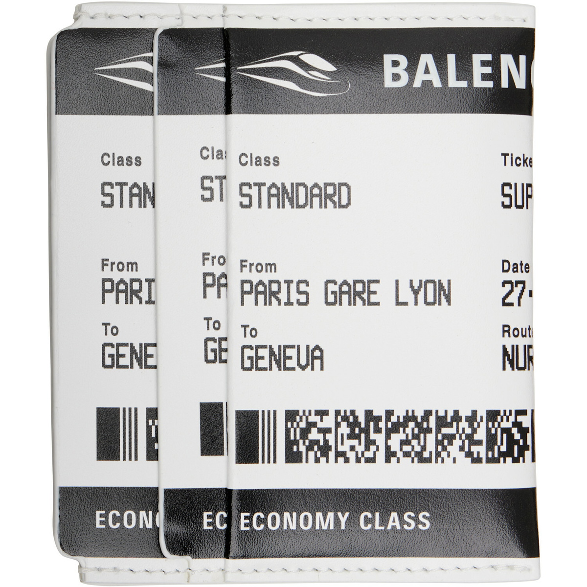 Balenciaga White Passport Boarding Card Holder
