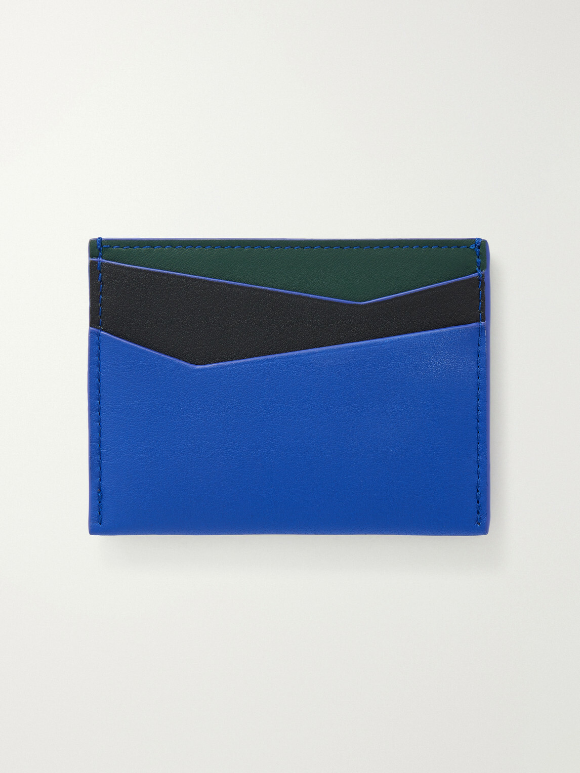LOEWE - Puzzle Edge Anagram-Embossed Leather Cardholder - Black
