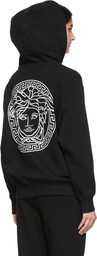 Versace Black Oversized Logo Hoodie