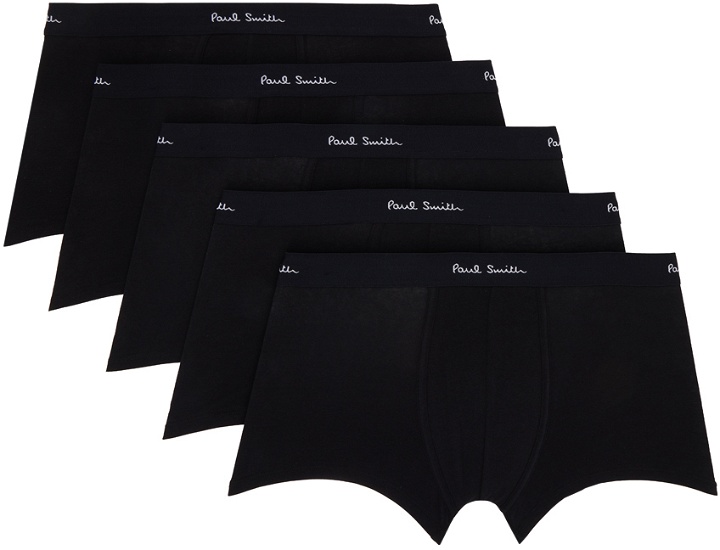 Photo: Paul Smith Five-Pack Black Boxers