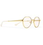 Gucci - Round-Frame Gold-Tone Sunglasses - Gold