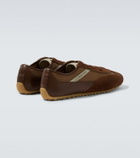 McQueen Suede-trimmed sneakers