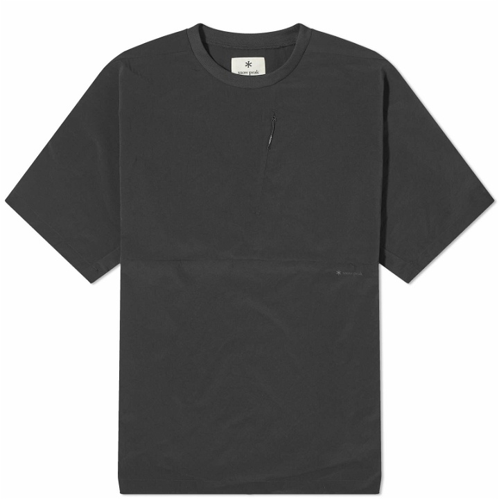 Photo: Snow Peak Men's Breathable Quick Dry T-Shirt in Black