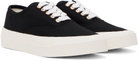 Maison Kitsuné Black Laced Sneakers