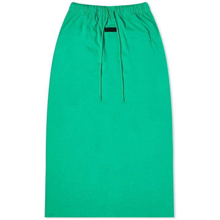 Photo: Fear of God ESSENTIALS Women's Long Skirt in Mint Leaf