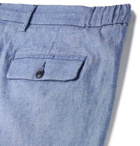 Altea - Dumbo Slub Linen-Blend Shorts - Blue