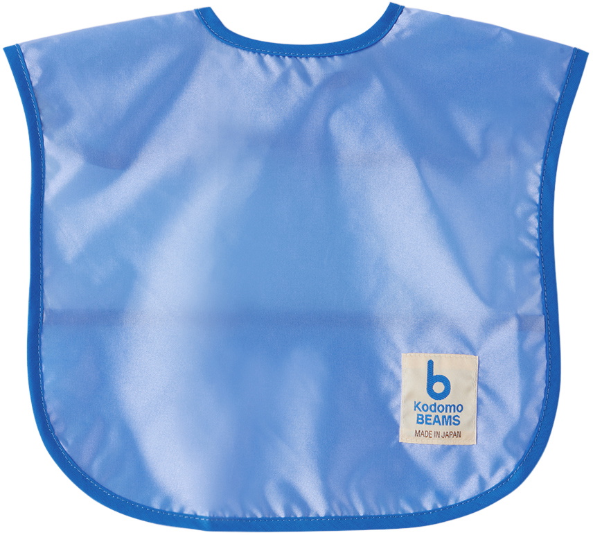 Kodomo BEAMS Baby Blue Patch Bib